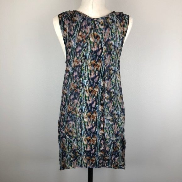 Theyskens' Theory Printed Crepe and Chiffon Tank - Picture 4 of 8